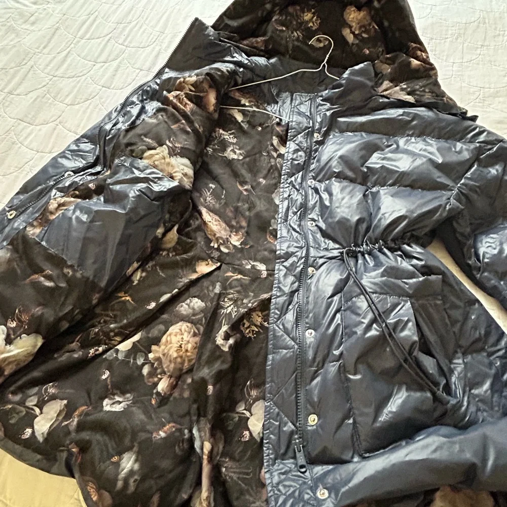 POPFLEX Pearl Peplum Puffer Jacket. New with Tags. Originally $220.00 - Picture 11 of 14